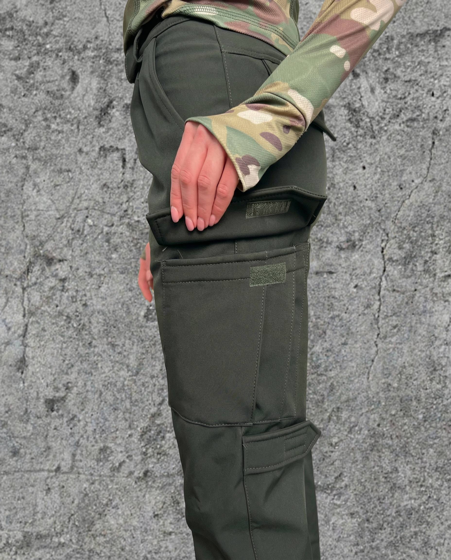 Spodnie SoftShell Oliva