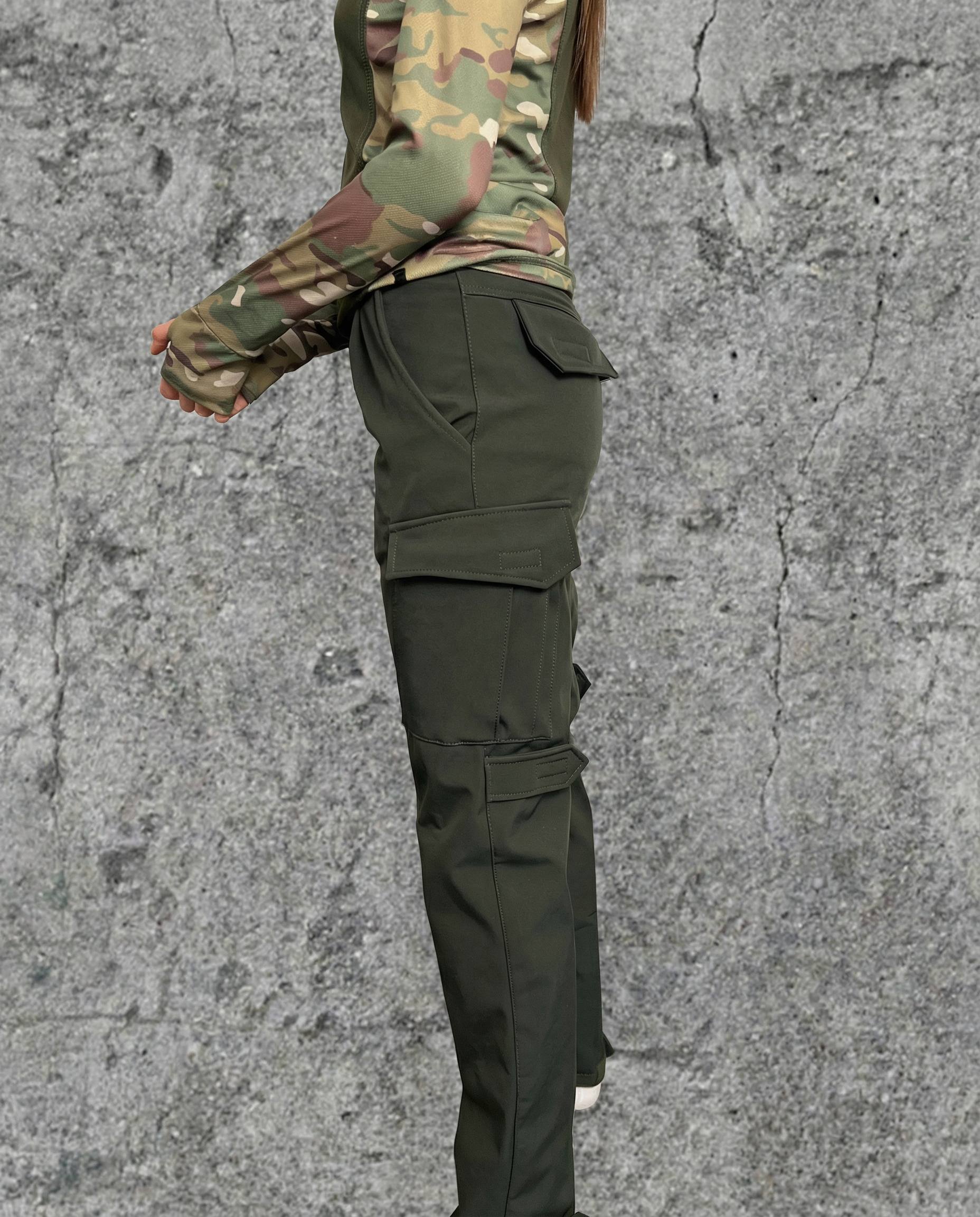 Spodnie SoftShell Oliva